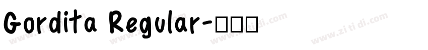 Gordita Regular字体转换